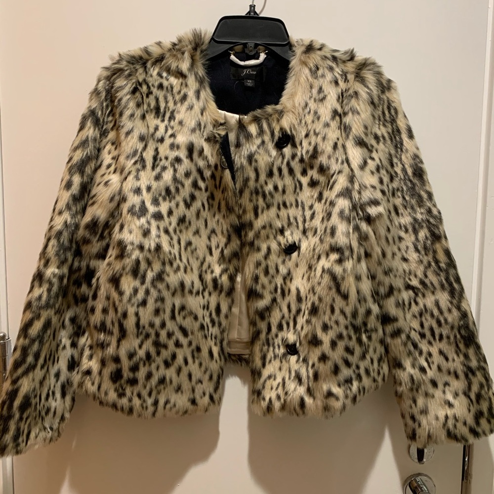 Faux fur jacket
